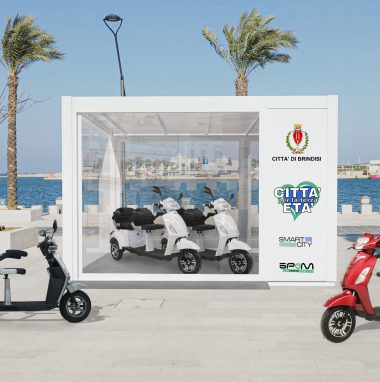 Box a ricarica solare installato nel comune di Brindisi